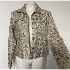 Highway Faux Snakeskin Jacket